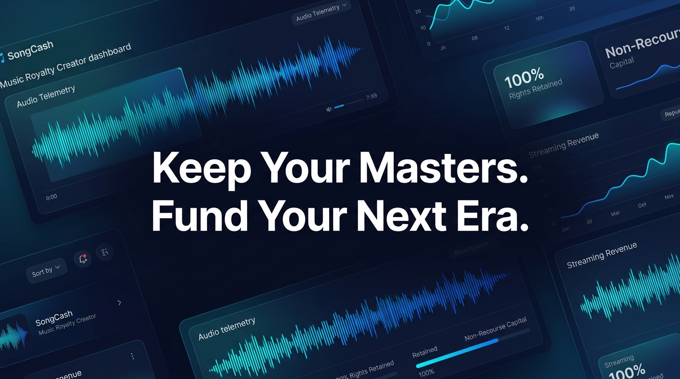 music royalty financing, music royalty advance, advance on music royalties, royalty financing for artists, royalty advance for songwriters,